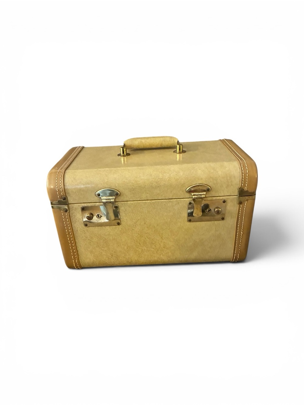 Vintage 1950s McBrine Streamline Train/Makeup Case Luxury Luggage - Picture 2 of 11